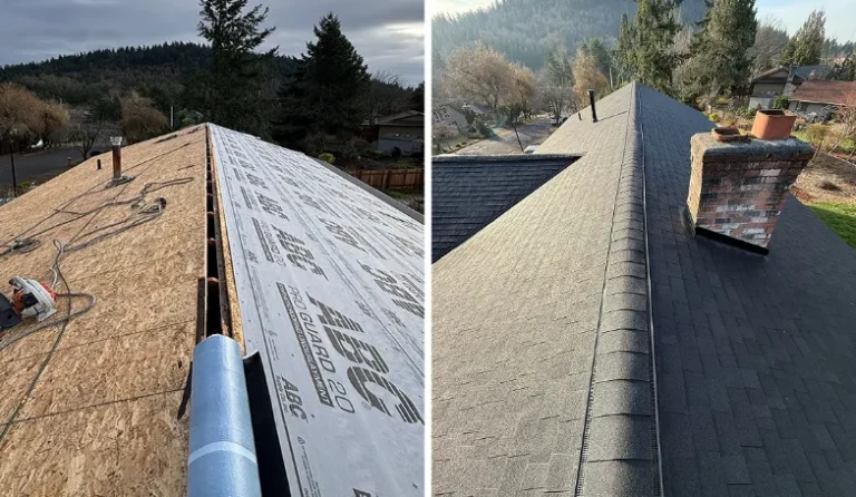 roof installation project complete