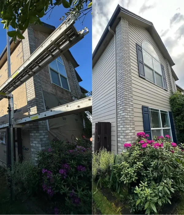 Siding installation project
